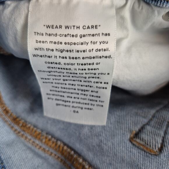 Good American Womens 10/30 Blue Good Legs Cigarette Fit GLSPBD731T BLUE841 Pants - Picture 15 of 15